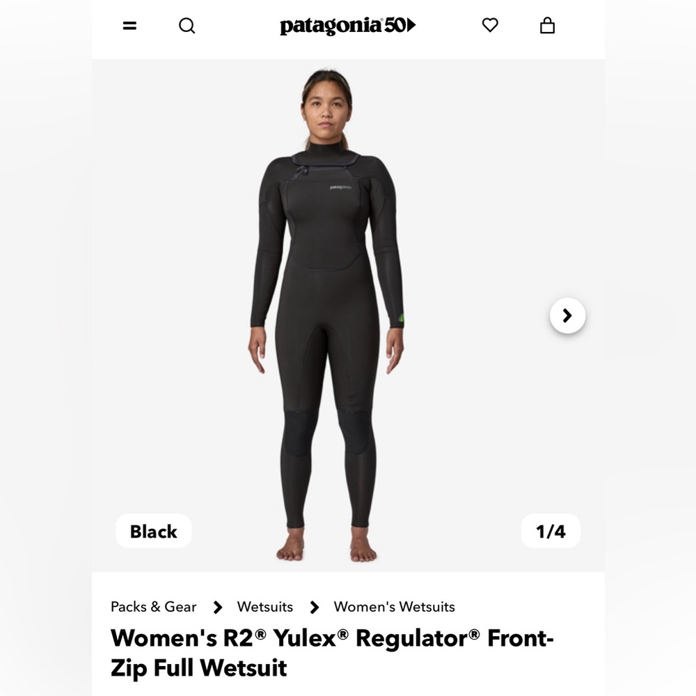 Brand new never used sized 4 women’s wetsuit Patagonia